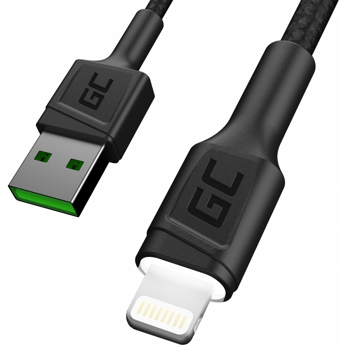 Lightning-Kabel Green Cell KABGC12 Svart 2 m
